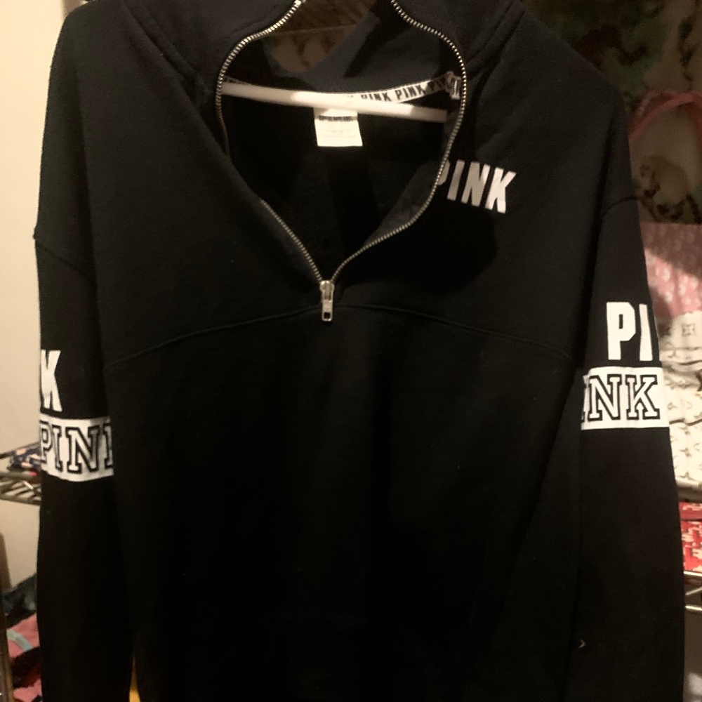 Vs PINK half zip sweatshirt